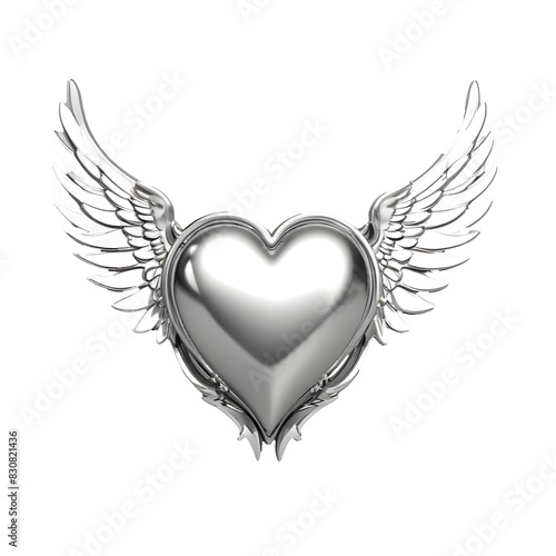 PNG heart with wings