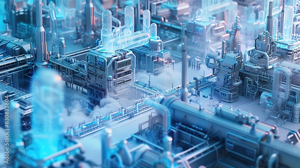 Full-Screen Blue Gradient Frosted Glass Overlooking City Buildings, Intensive White Transparent Technology Sense, Super Wide Angle, Playing with Light and Shadow, Isometric View, Big Data, Industrial Full-Screen Blue Gradient Frosted Glass Overlooking City Buildings, Intensive White Transparent Technology Sense, Super Wide Angle, Playing with Light and Shadow, Isometric View, Big Data, Industrial