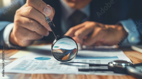 A credit analyst assessing the creditworthiness of a company and its ability to service debt obligations --ar 16:9 --style raw Job ID: 385b87cd-8eec-48cf-8e6a-89354c964ef1 photo
