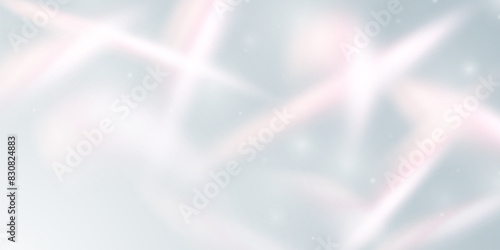 Multicolored light effect and zigzag ribbons falling from above on streamer, tinsel vector