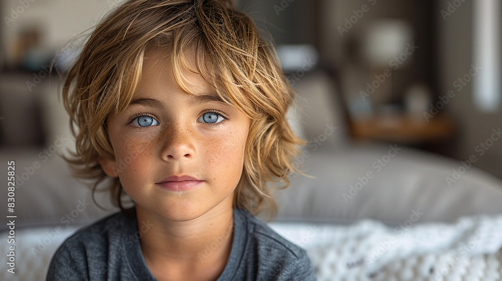 Professional studio photo portrait of a cute little boy, lovely kid with naive face, a child with a emotional expression, widescreen 16:9 Professional studio photo portrait of a cute little boy, lovely kid with naive face, a child with a emotional expression, widescreen 16:9