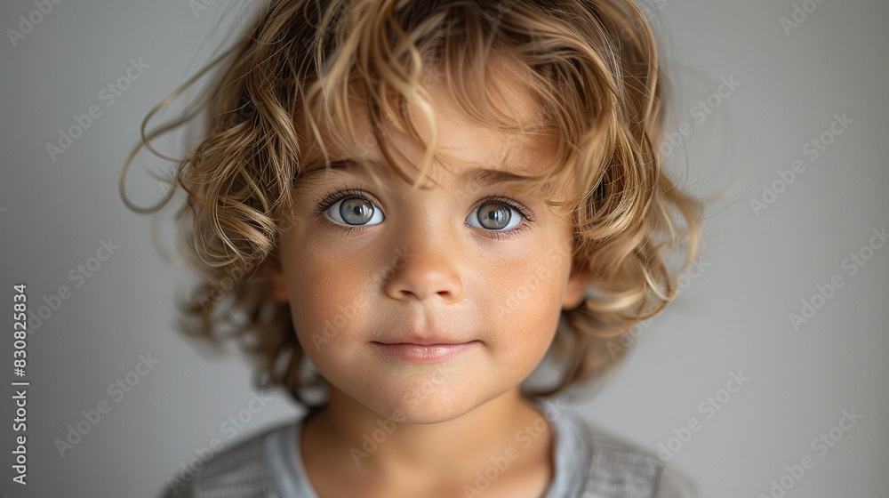 Professional studio photo portrait of a cute little boy, lovely kid with naive face, a child with a emotional expression, widescreen 16:9 Professional studio photo portrait of a cute little boy, lovely kid with naive face, a child with a emotional expression, widescreen 16:9