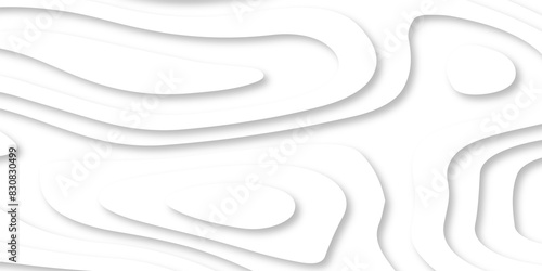 Background with lines Modern white carve wave line abstract luxury 3d papercut background. vector minimal topography map light element shadow landscape wave element curve graphic papercut design.