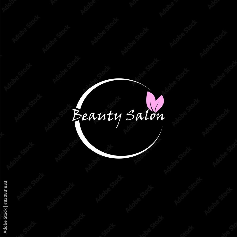 Beauty salon icon isolated on black background Beauty salon icon isolated on black background