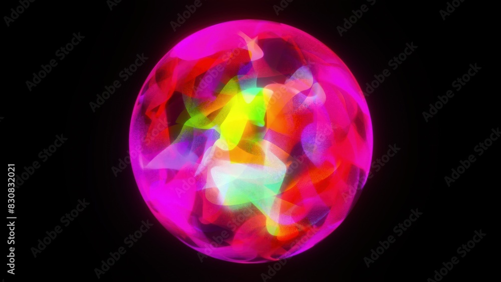 Magic particle sphere. Computer generated 3d render Magic particle sphere. Computer generated 3d render