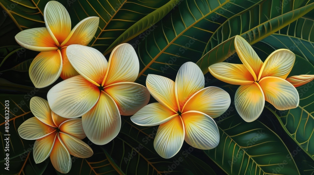 Frangipani Blooms Frangipani Blooms
