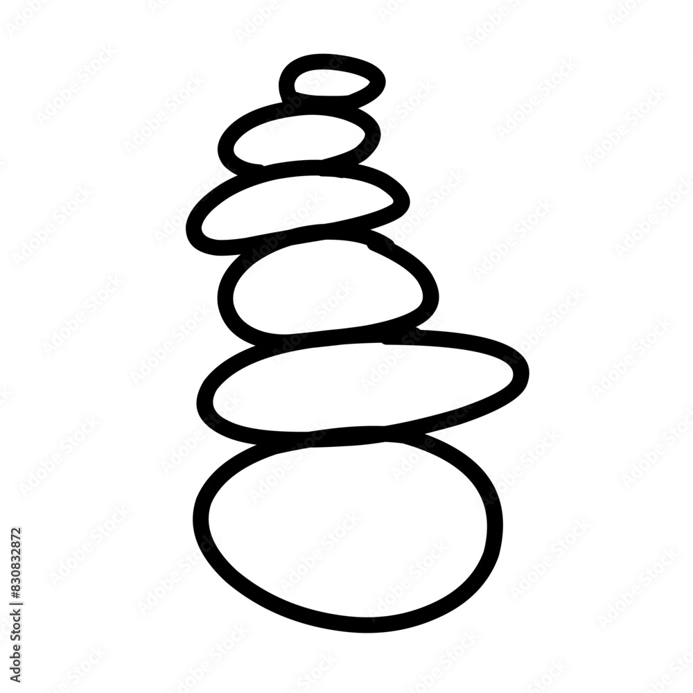 Zen stone line elements Zen stone line elements