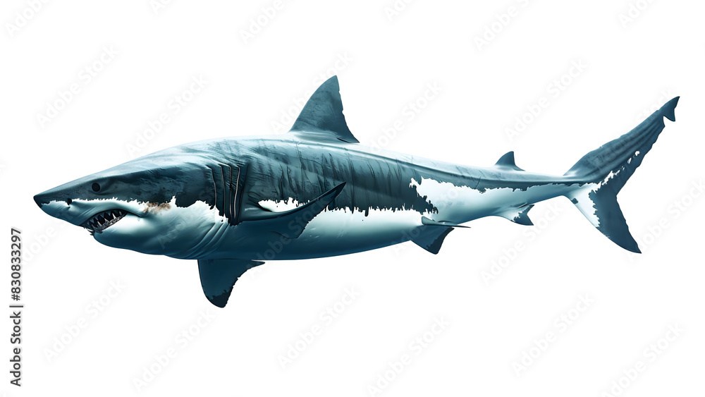 Shark isolated on a transparent background, PNG, Ai Shark isolated on a transparent background, PNG, Ai