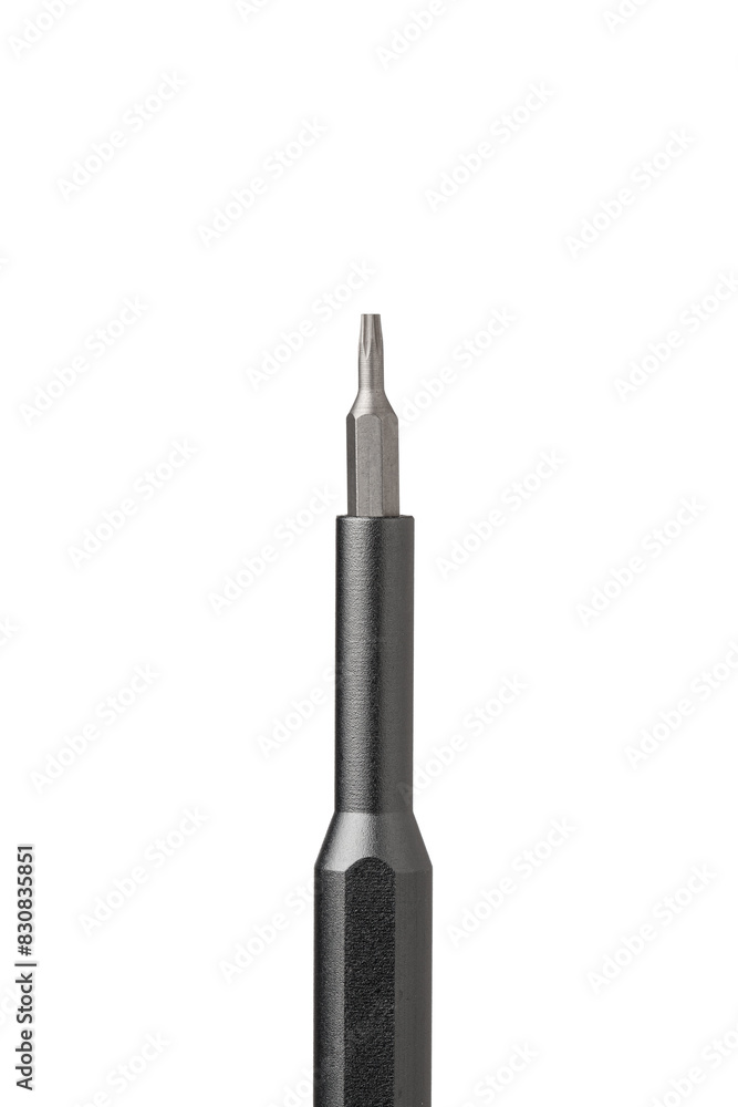 Iron bit with screwdriver on Isolated on white background Iron bit with screwdriver on Isolated on white background