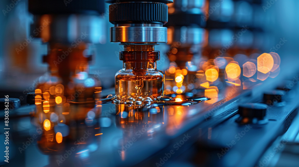 Laboratory Filled With Bottles of Liquid Laboratory Filled With Bottles of Liquid