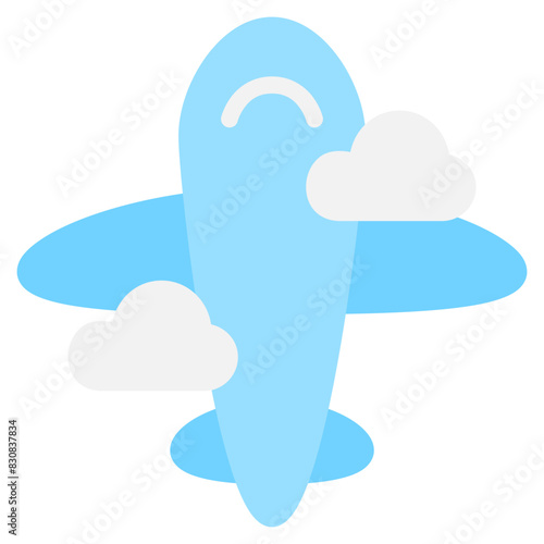Airplanes icon with flat style. Suitable for website design, logo, app and UI. Based on the size of the icon in general, so it can be reduced