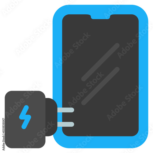 Smartphone icon with flat style. Suitable for website design, logo, app and UI. Based on the size of the icon in general, so it can be reduced.
