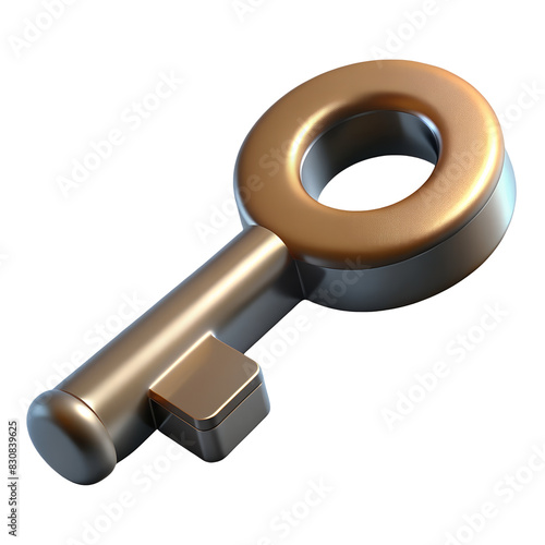 key 3d cartoon game element