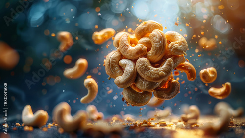 Golden Cashew Nuts Cluster © M.Gierczyk