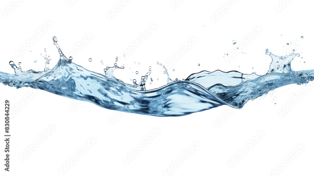 Dynamic splash of clear blue water captured mid-air isolated on transparent background, emphasizing movement and purity. Perfect for nature and refreshment themes. Dynamic splash of clear blue water captured mid-air isolated on transparent background, emphasizing movement and purity. Perfect for nature and refreshment themes.