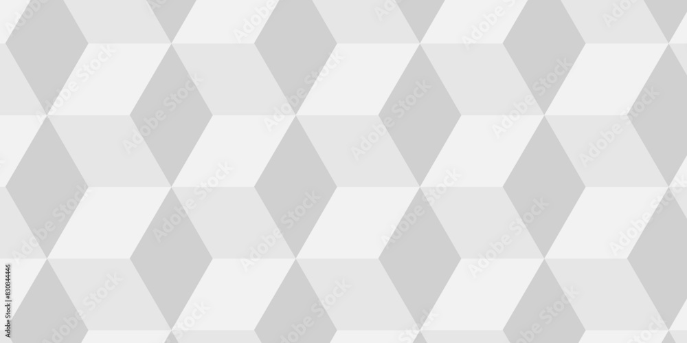 Vector Minimal cubes geometric tile and mosaic wall grid backdrop hexagon technology wallpaper background. white and gray block cube structure backdrop grid triangle texture vintage design. Vector Minimal cubes geometric tile and mosaic wall grid backdrop hexagon technology wallpaper background. white and gray block cube structure backdrop grid triangle texture vintage design.