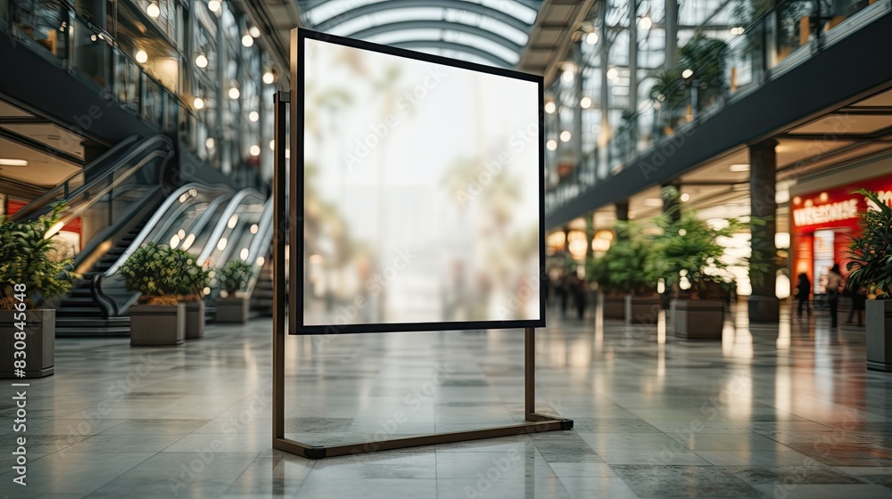 Empty billboard with copy space in public place Empty billboard with copy space in public place