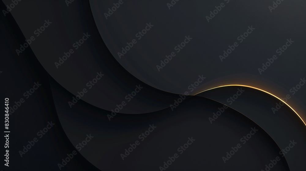 Abstract luxury black gradient background with a subtle black border ...