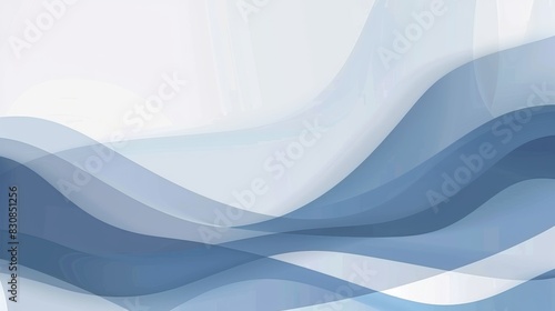 Abstract blue and white wave pattern background design photo