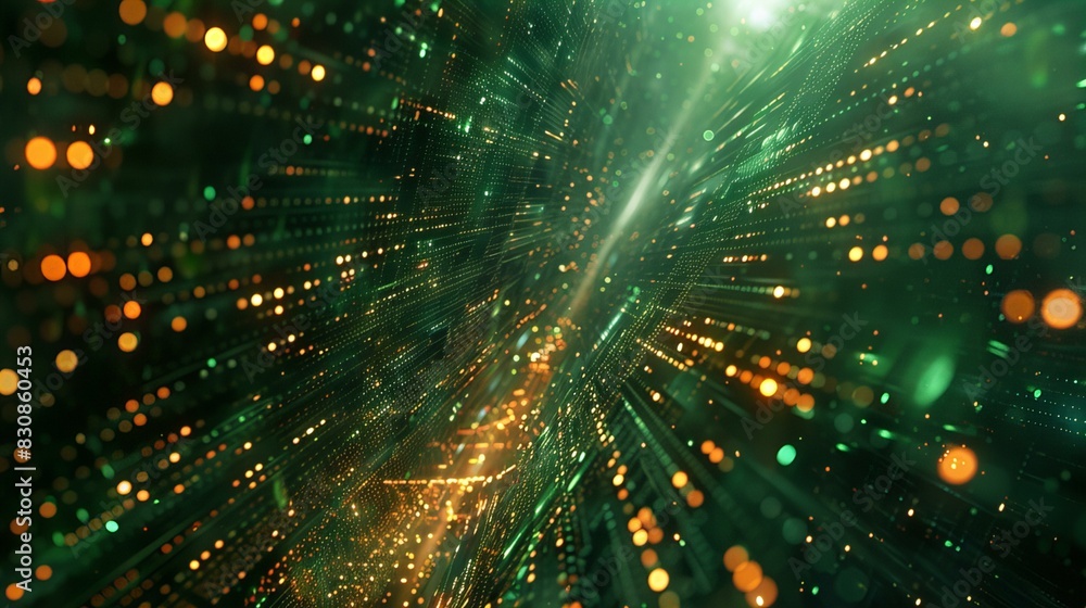 Obraz premium Abstract Digital Light Trails Background