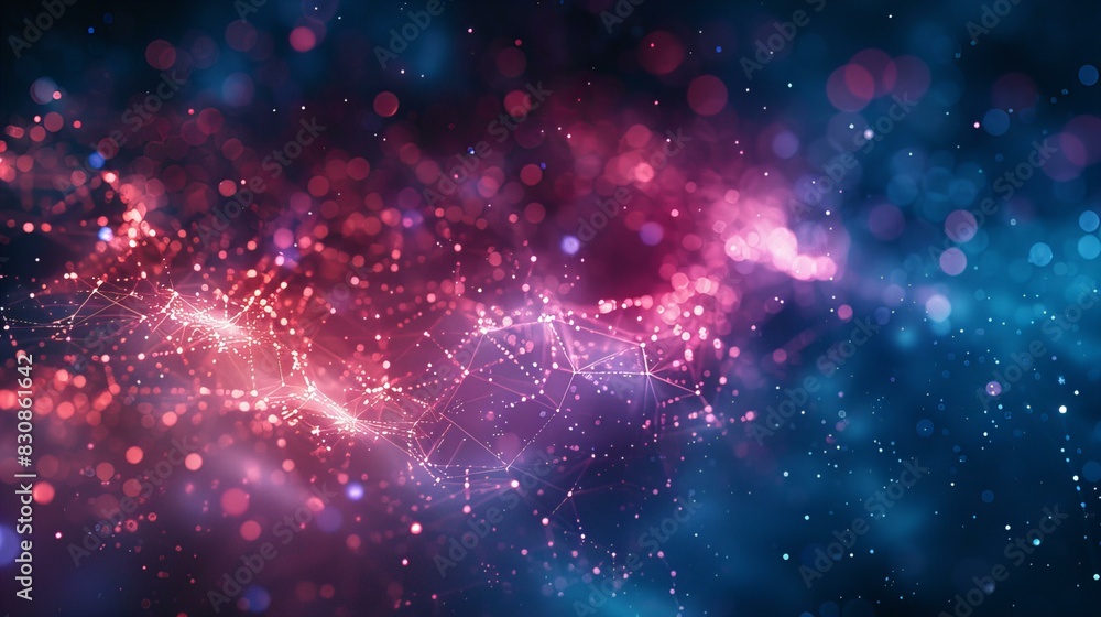 Obraz premium Abstract Colorful Digital Network