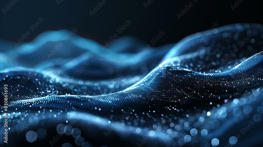 Abstract Digital Waves Background Abstract Digital Waves Background