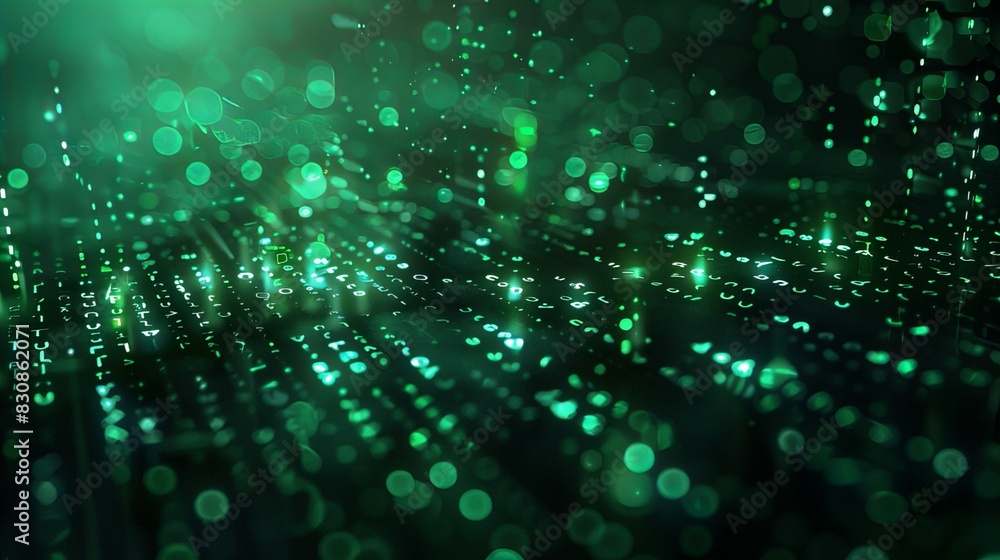 Abstract digital green code matrix Abstract digital green code matrix