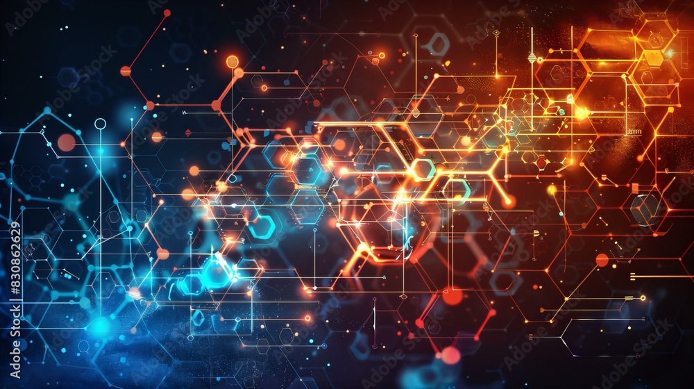 Abstract Digital Network Background Abstract Digital Network Background