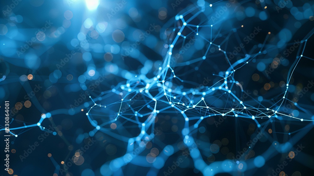 Title: Abstract network connections with blue lights
Digital Title: Abstract network connections with blue lights
Digital