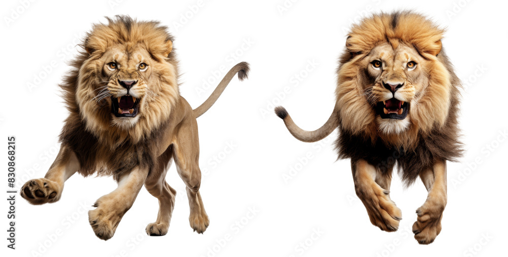 Obraz premium lion isolated on a transparent background