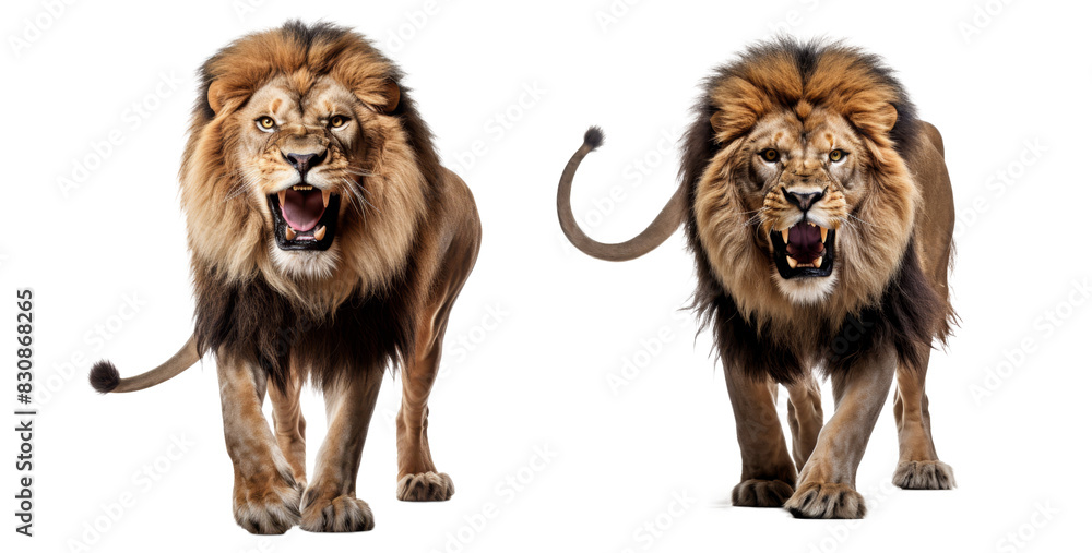 Obraz premium lion isolated on a transparent background