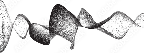 Distorted geometric half circle . Minimal art design . Noise destroyed logo . Trendy grainy shapes . Graph print noise texture .Spray effect .Grunge texture . Distressed element .vector