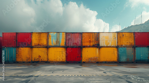 Container and sky