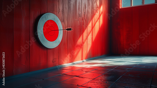 arrow with target, business...
