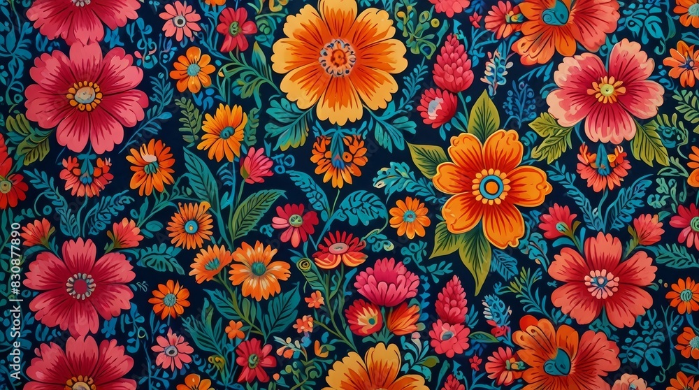 seamless pattern with colorful flowers seamless pattern with colorful flowers