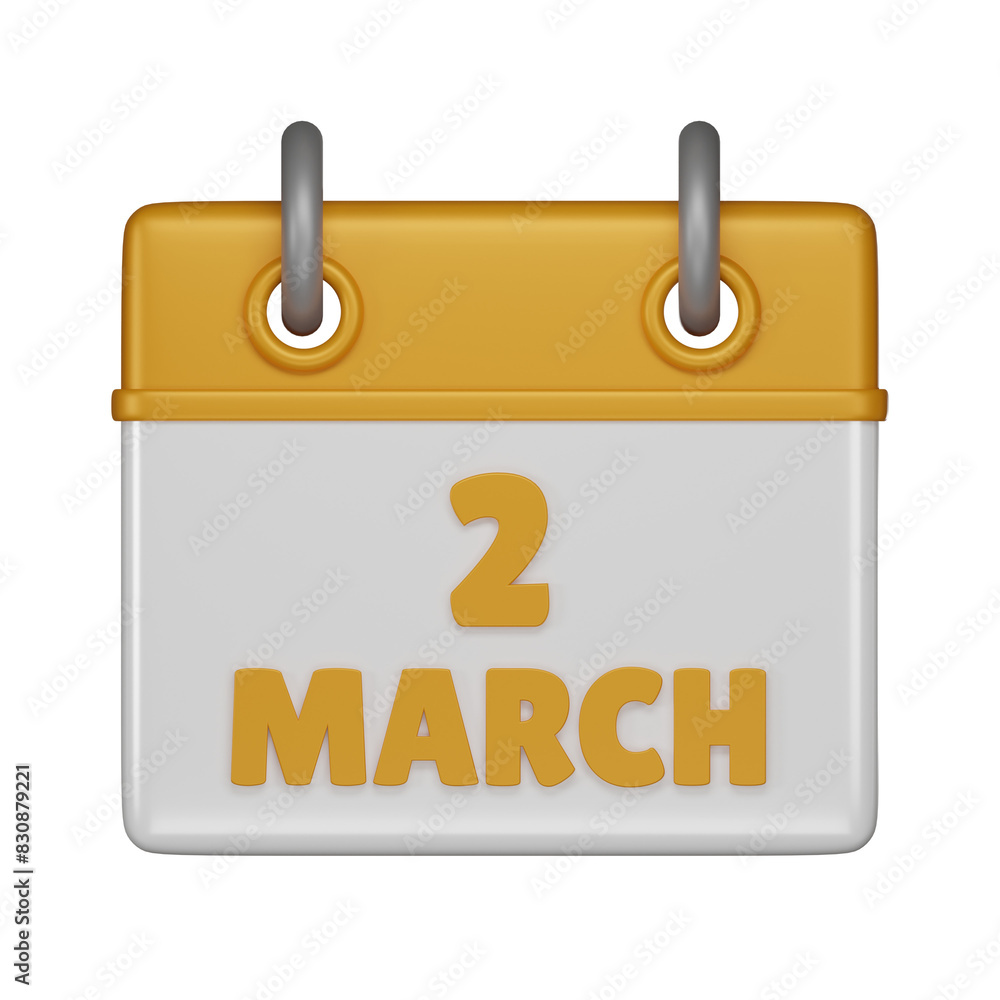 2 March 3d icon 2 March 3d icon