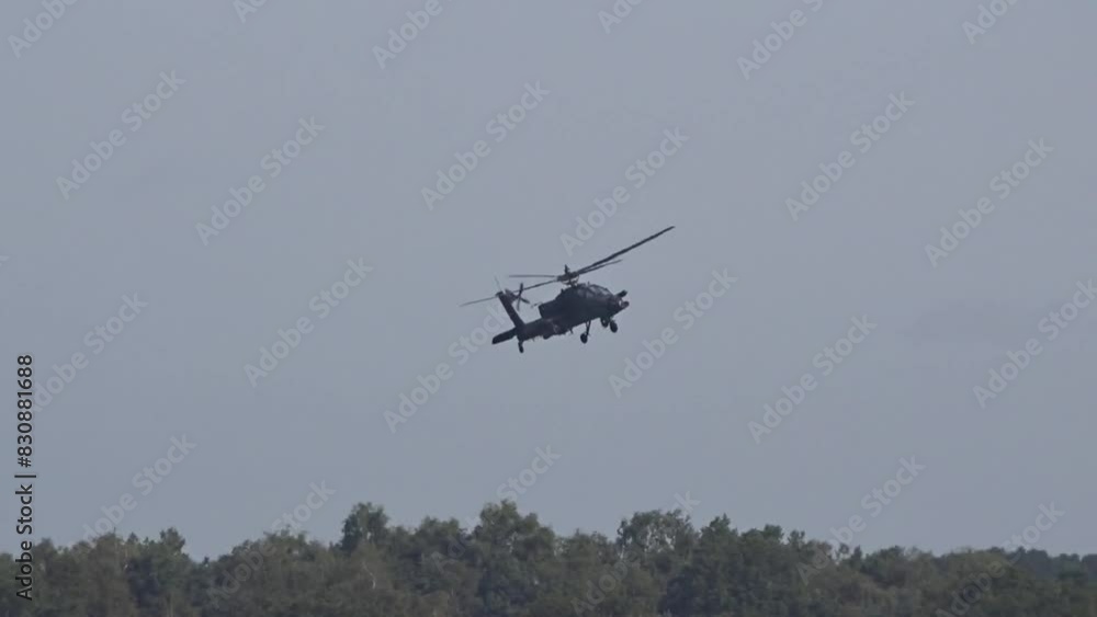 Attack Helicopter flying around at high speed Attack Helicopter flying around at high speed