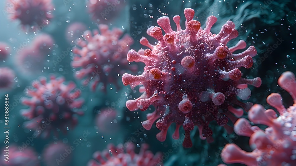 Captivating Microscopic Perspective of a Viral Pathogen Outbreak Captivating Microscopic Perspective of a Viral Pathogen Outbreak