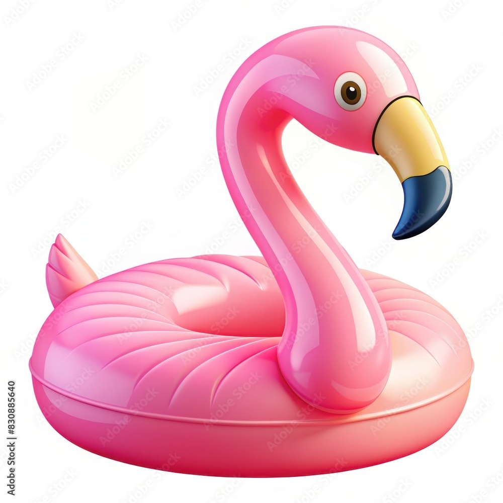 Isolated flamingo float on a white background Isolated flamingo float on a white background