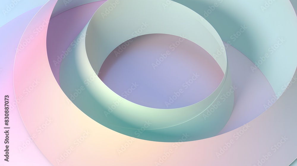 Modern Abstract Pastel Spirals with Soft Shadows and Light, Minimalist Artistic 3D Render for Creative Background Design Modern Abstract Pastel Spirals with Soft Shadows and Light, Minimalist Artistic 3D Render for Creative Background Design