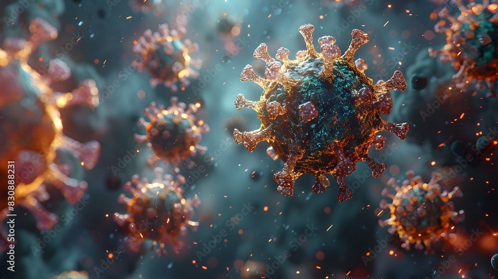 Detailed Microscopic View of Novel Coronavirus Structure Amidst Global Pandemic Outbreak Detailed Microscopic View of Novel Coronavirus Structure Amidst Global Pandemic Outbreak
