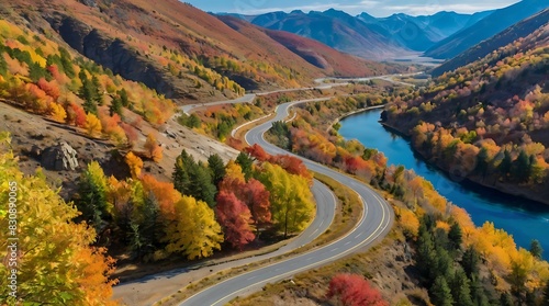 highway in autumn