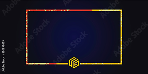 Streaming Face Cam Panel Dual Colors Stripes