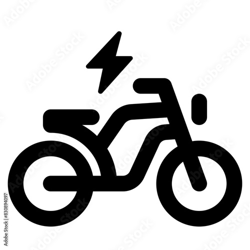 Electric Motorbike Icon
