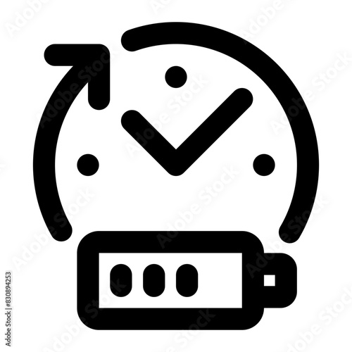 Battery Life Time Icon