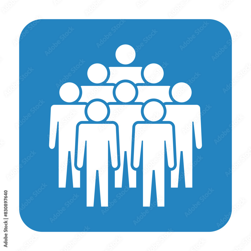 Symbol, ikona ludzi. Plik wektorowy.