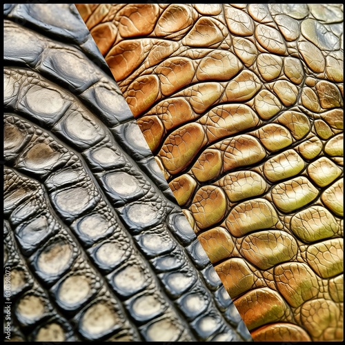 close up of crocodile skin 