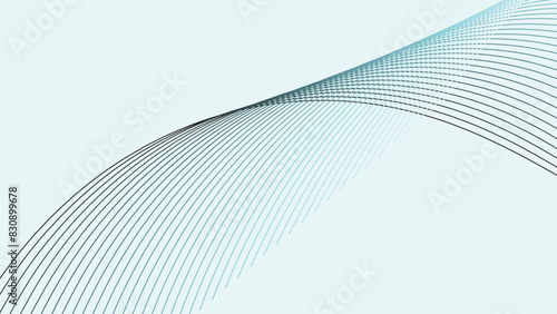 White abstract background with dynamic curve line