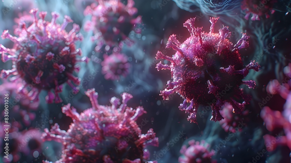 Microscopic Viral Structures During COVID 19 Pandemic Disease Outbreak Microscopic Viral Structures During COVID 19 Pandemic Disease Outbreak