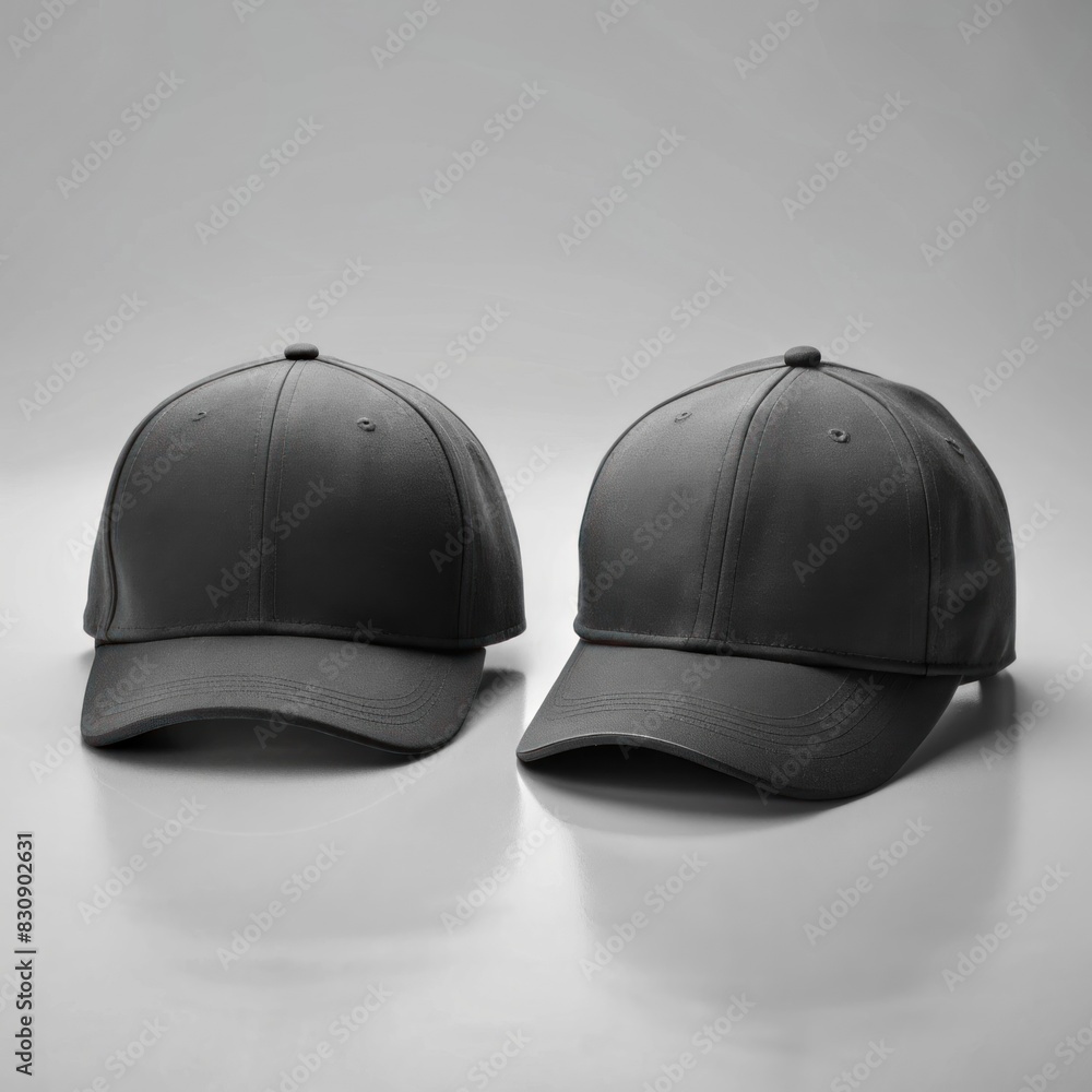 Mockup of a baseball cap with a blank front panel Mockup of a baseball cap with a blank front panel